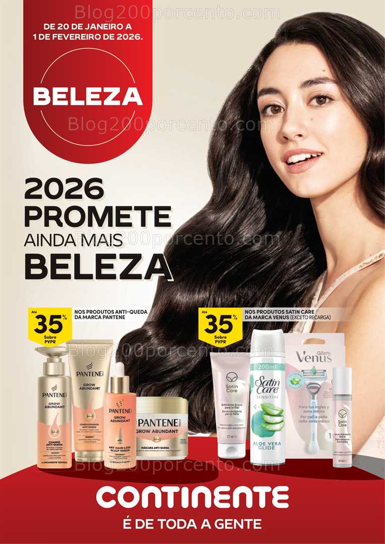 Antevisão Folheto CONTINENTE Beleza Promoções de 20 janeiro a 1 fevereiro