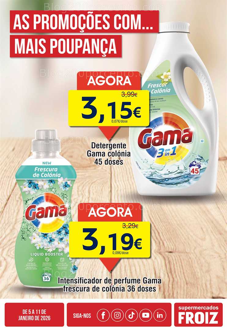 Antevisão Folheto FROIZ Promoções de 5 a 11 janeiro