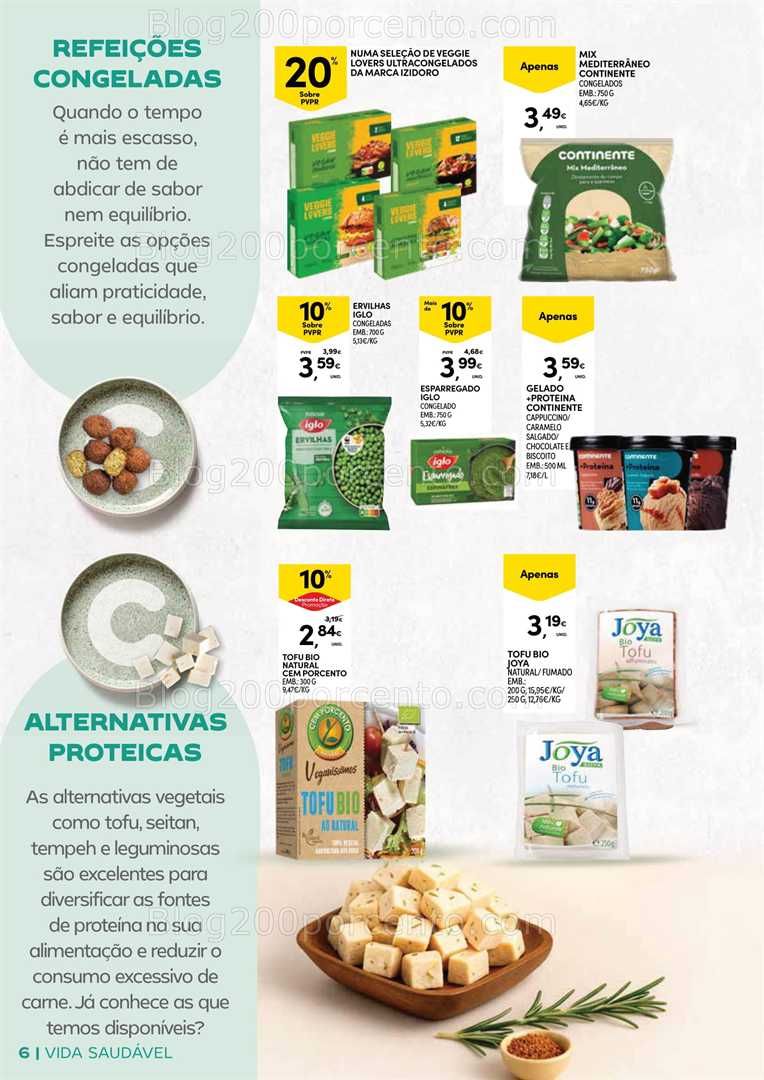 Antevisão Folheto CONTINENTE Açores Vida Saudável Promoções de 20 janeiro a 2 fevereiro