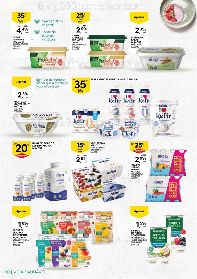 Antevisão Folheto CONTINENTE Açores Vida Saudável Promoções de 20 janeiro a 2 fevereiro