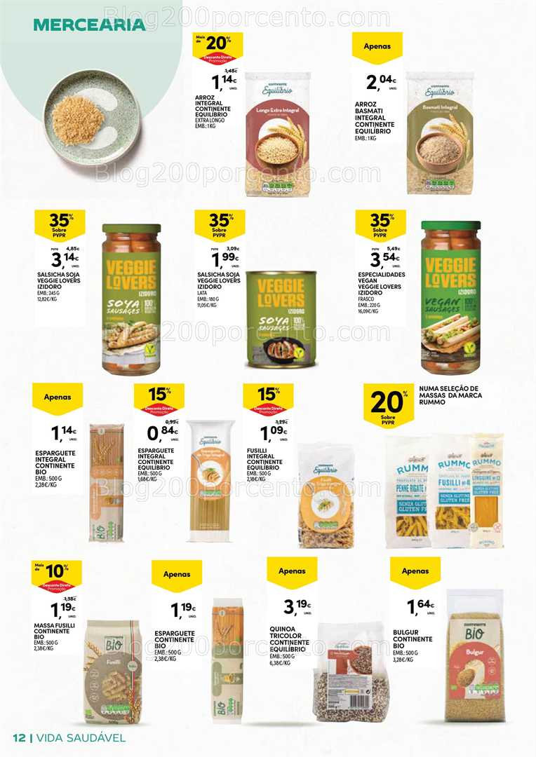 Antevisão Folheto CONTINENTE Açores Vida Saudável Promoções de 20 janeiro a 2 fevereiro