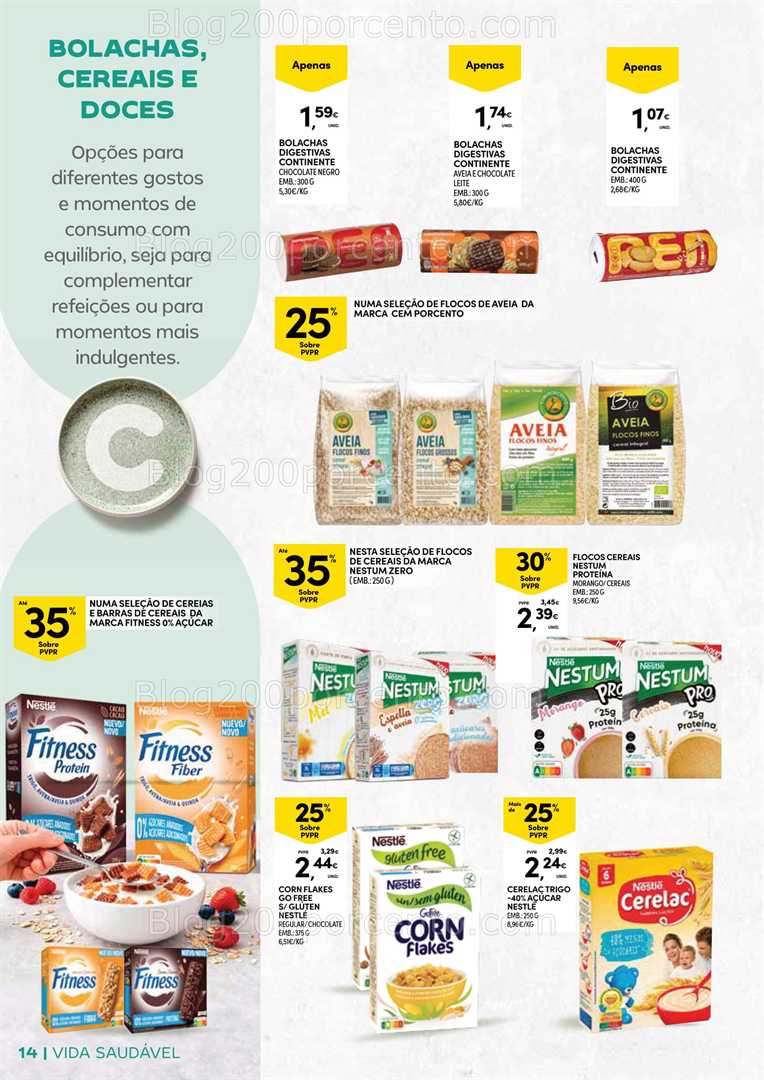 Antevisão Folheto CONTINENTE Açores Vida Saudável Promoções de 20 janeiro a 2 fevereiro