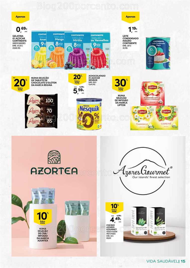 Antevisão Folheto CONTINENTE Açores Vida Saudável Promoções de 20 janeiro a 2 fevereiro