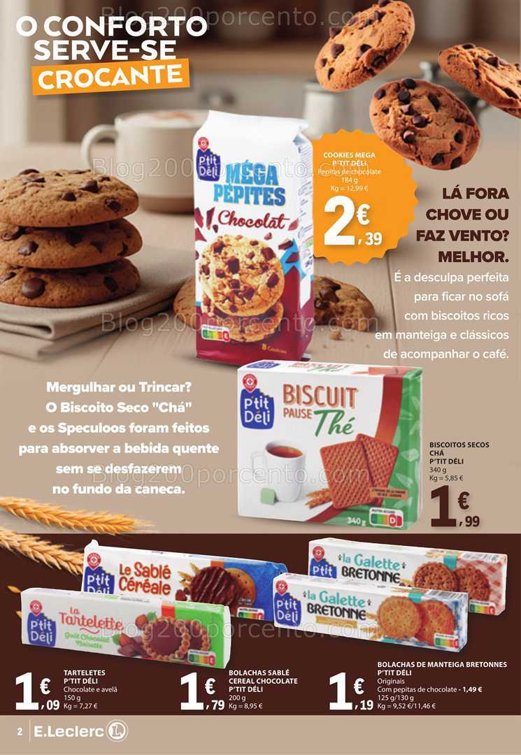 Antevisão Folheto E-LECLERC Especial Bolachas Promoções até 28 fevereiro