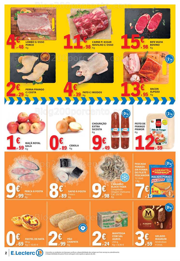Antevisão Folheto E-LECLERC Promoções Fim de Semana - 16 a 18 janeiro