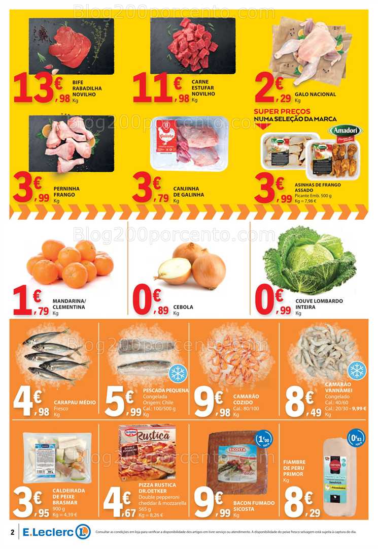 Antevisão Folheto E-LECLERC Promoções Fim de Semana - 9 a 11 janeiro