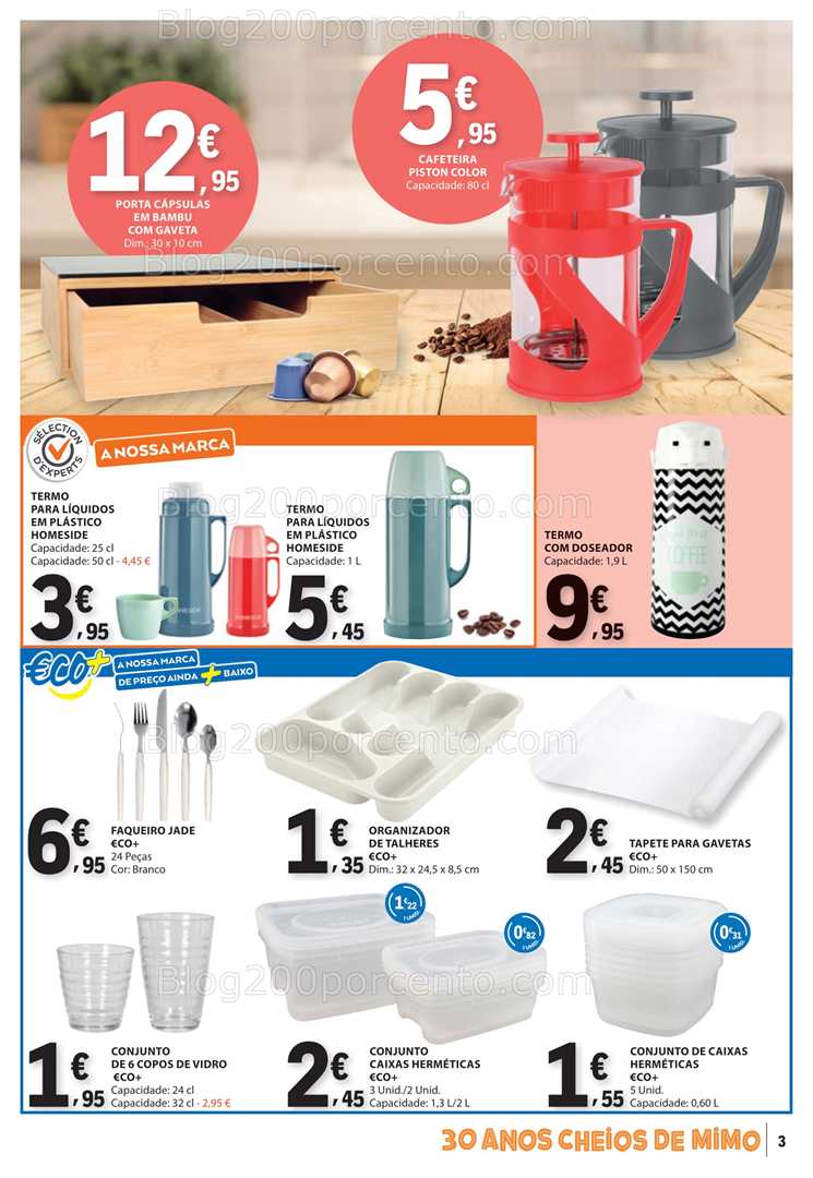 Antevisão Folheto E-LECLERC Bazar Promoções de 15 a 28 janeiro