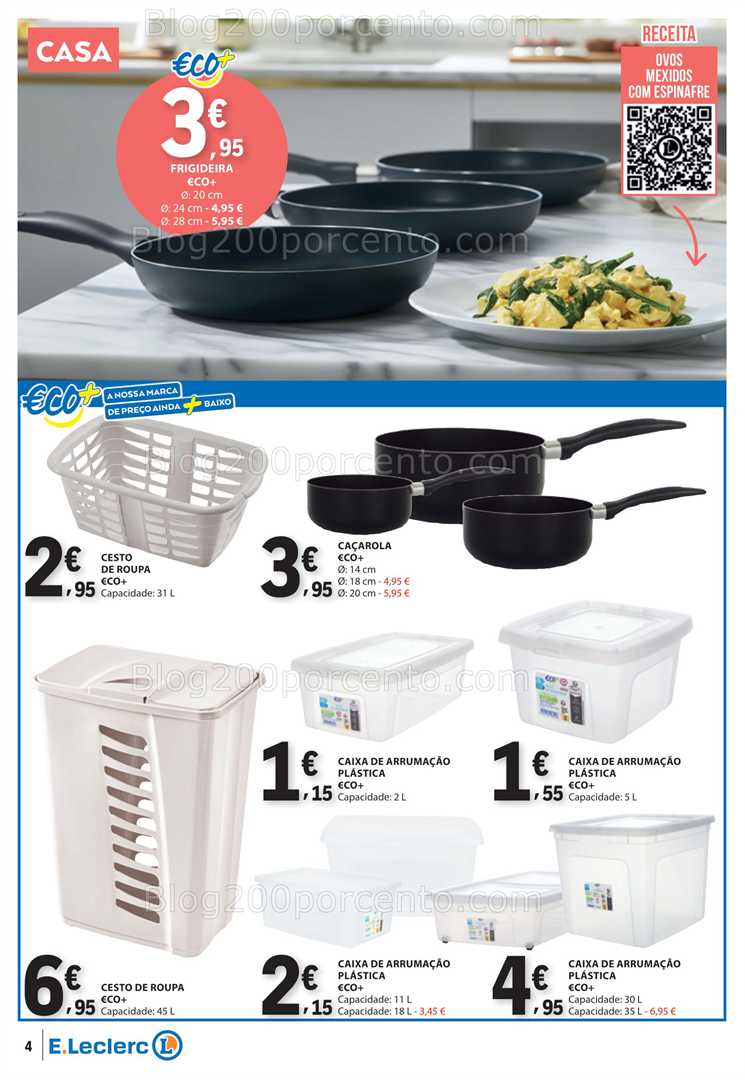 Antevisão Folheto E-LECLERC Bazar Promoções de 15 a 28 janeiro