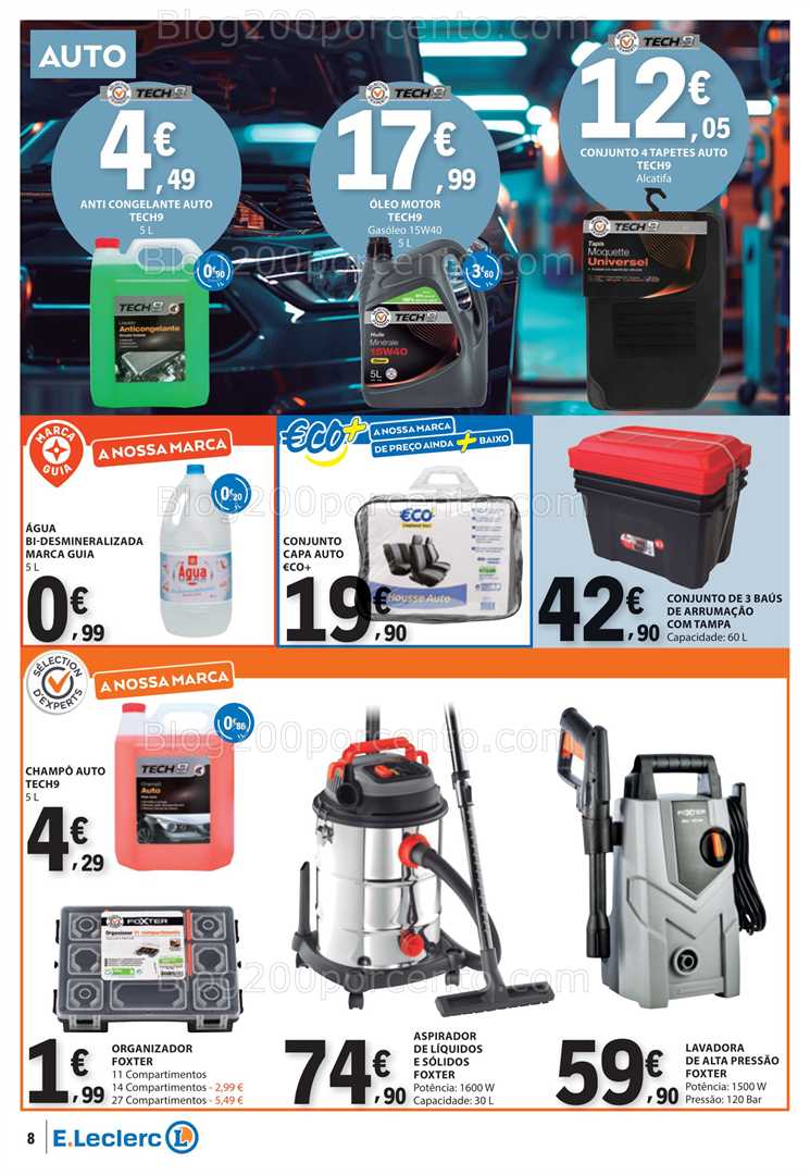 Antevisão Folheto E-LECLERC Bazar Promoções de 15 a 28 janeiro