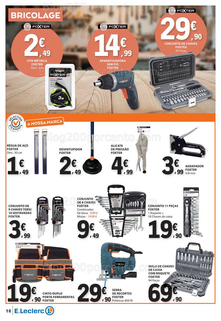 Antevisão Folheto E-LECLERC Bazar Promoções de 15 a 28 janeiro