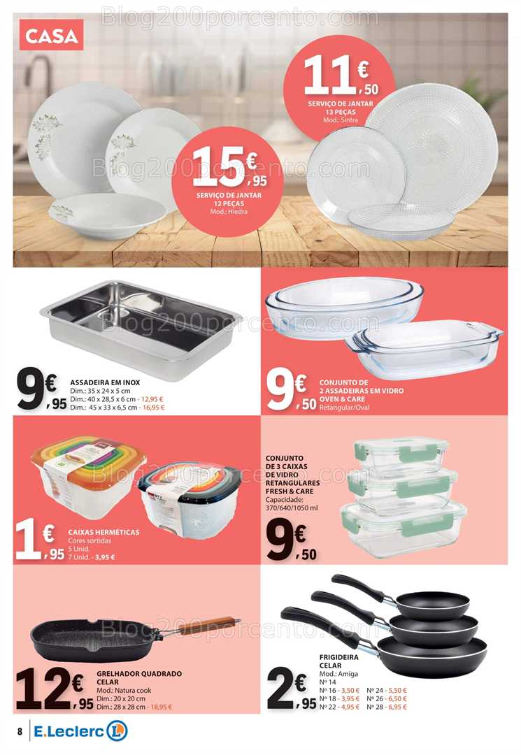 Antevisão Folheto E-LECLERC Bazar Promoções de 29 janeiro a 11 fevereiro