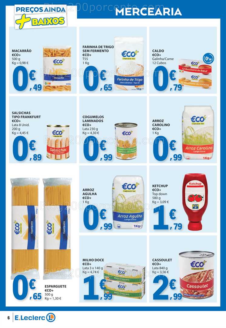 Antevisão Folheto E-LECLERC Macas Próprias ECO+ Promoções de 6 a 18 janeiro