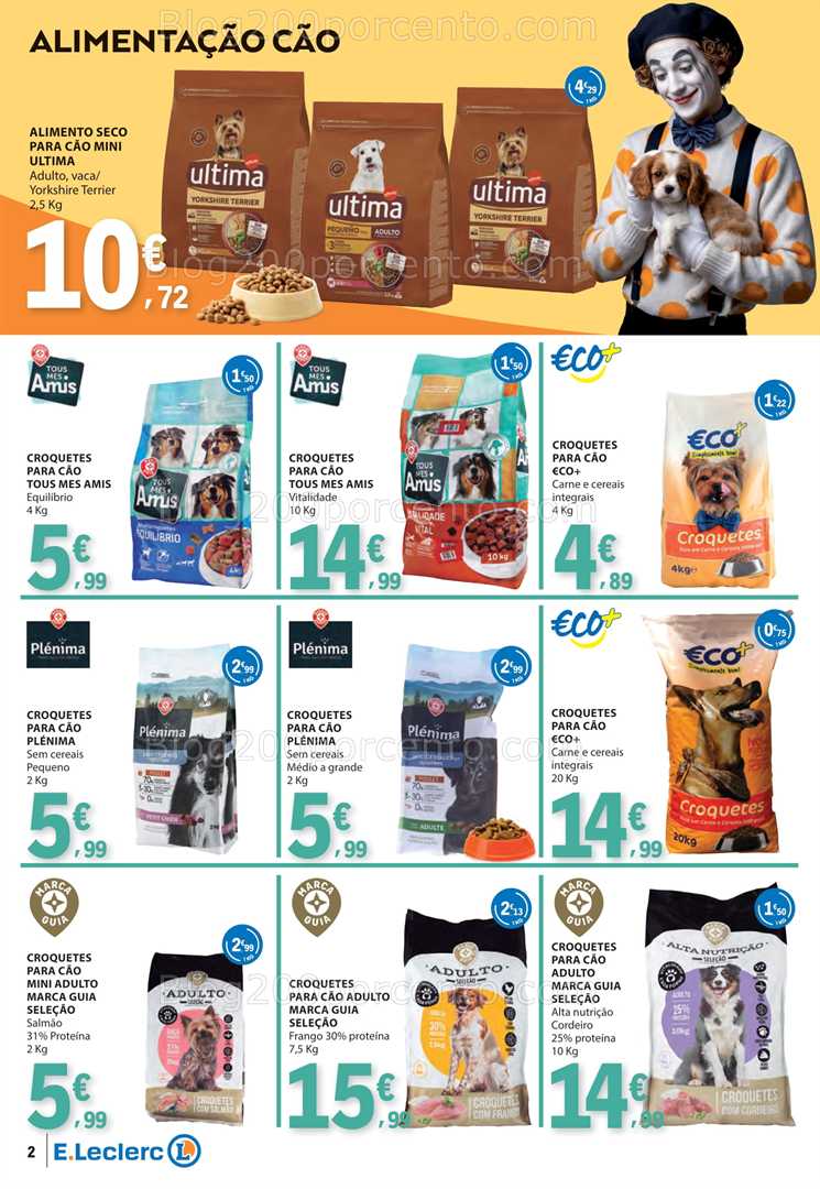 Antevisão Folheto E-LECLERC Feira Animal Promoções de 27 janeiro a 2 fevereiro
