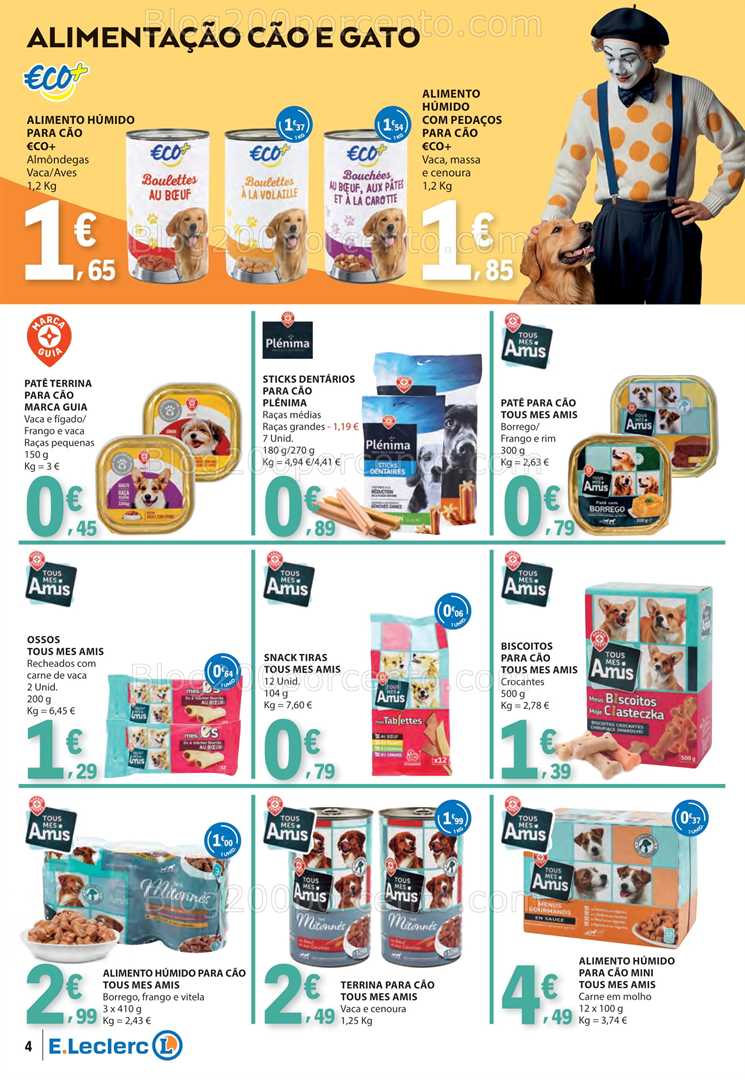 Antevisão Folheto E-LECLERC Feira Animal Promoções de 27 janeiro a 2 fevereiro