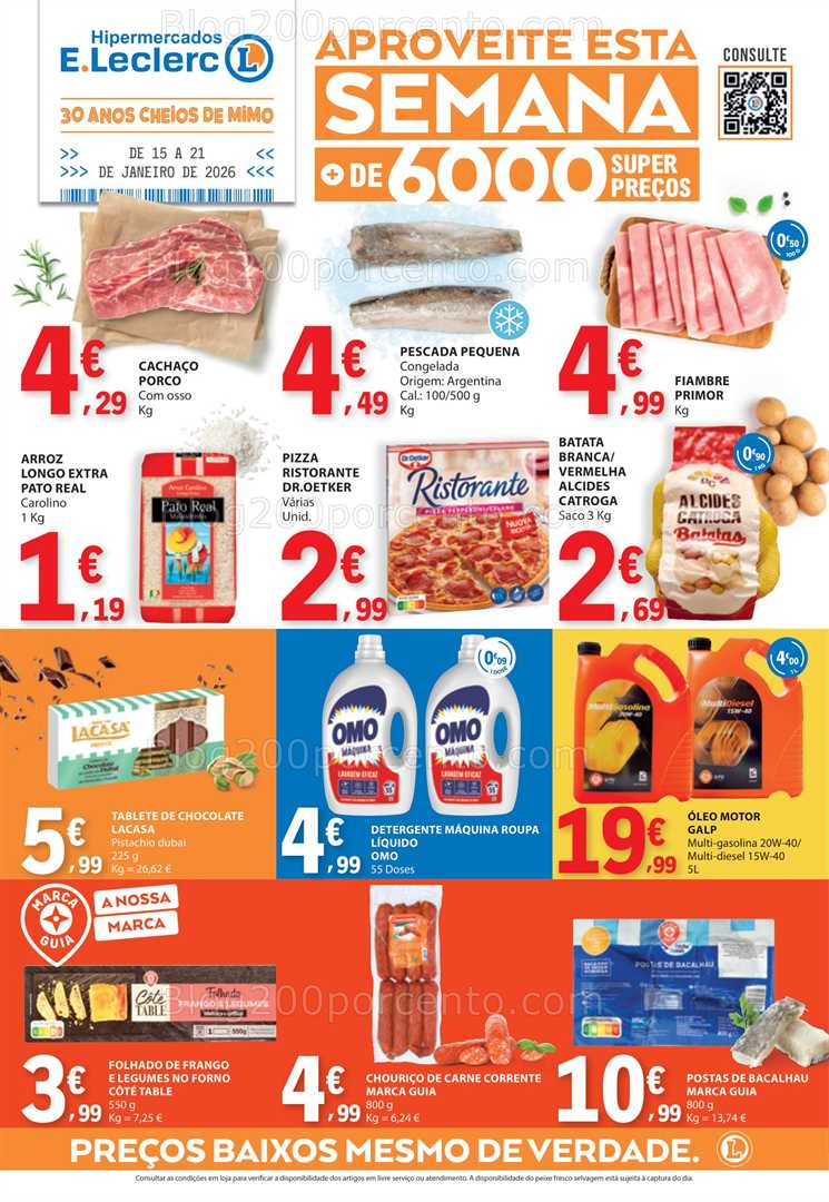Antevisão Folheto E-LECLERC Promoções de 15 a 21 janeiro