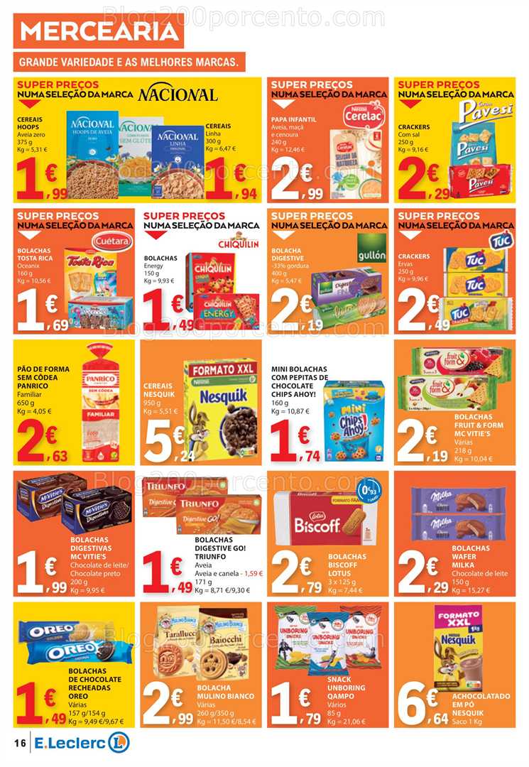 Antevisão Folheto E-LECLERC Promoções de 15 a 21 janeiro