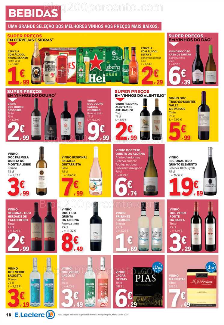 Antevisão Folheto E-LECLERC Promoções de 15 a 21 janeiro