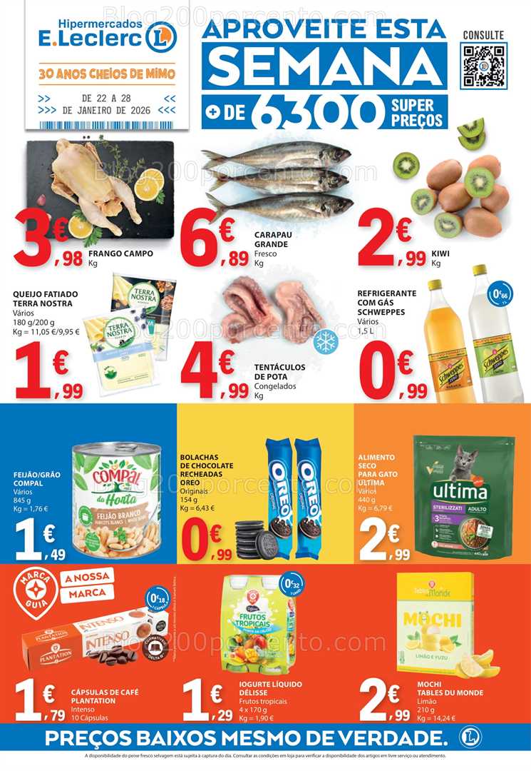 Antevisão Folheto E-LECLERC Promoções de 22 a 28 janeiro