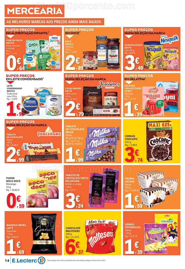Antevisão Folheto E-LECLERC Promoções de 22 a 28 janeiro