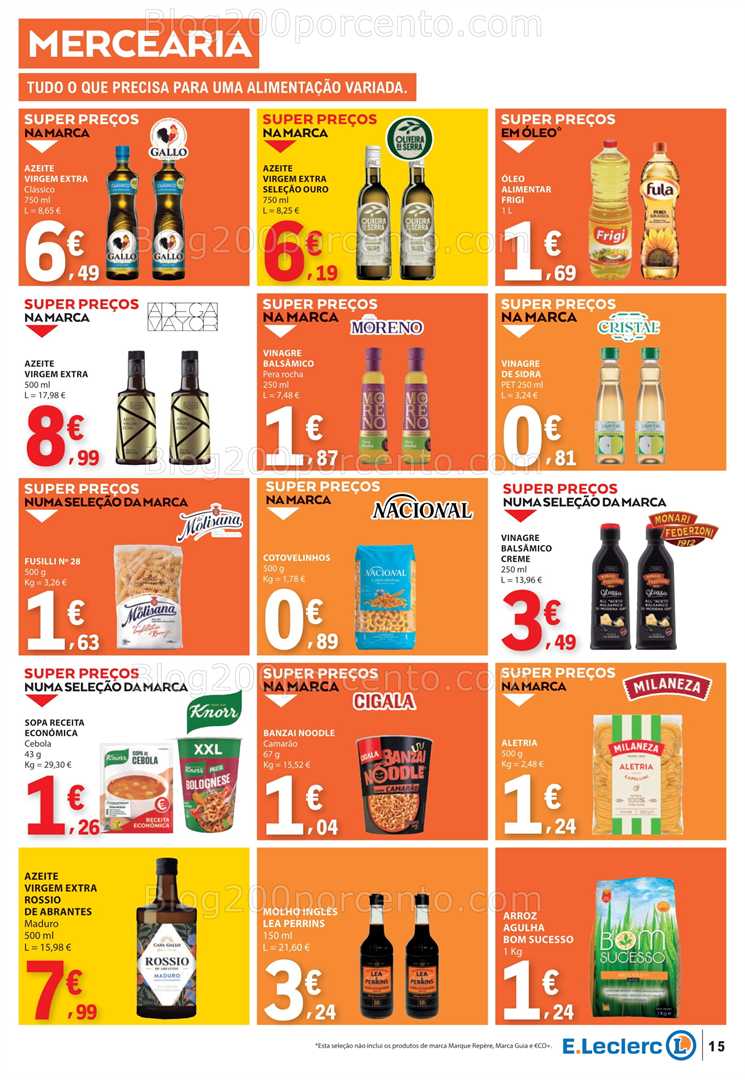 Antevisão Folheto E-LECLERC Promoções de 22 a 28 janeiro