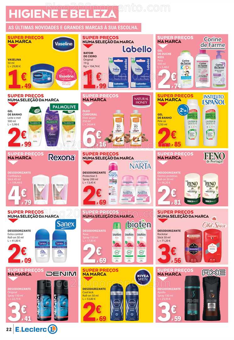 Antevisão Folheto E-LECLERC Promoções de 22 a 28 janeiro