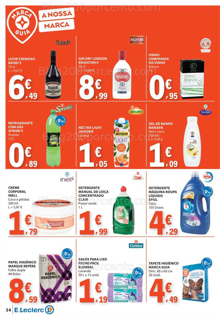 Antevisão Folheto E-LECLERC Promoções de 22 a 28 janeiro