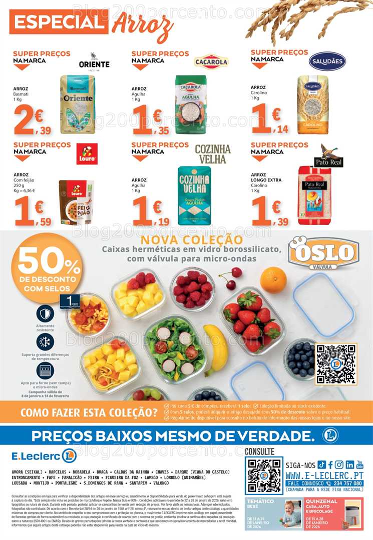 Antevisão Folheto E-LECLERC Promoções de 22 a 28 janeiro