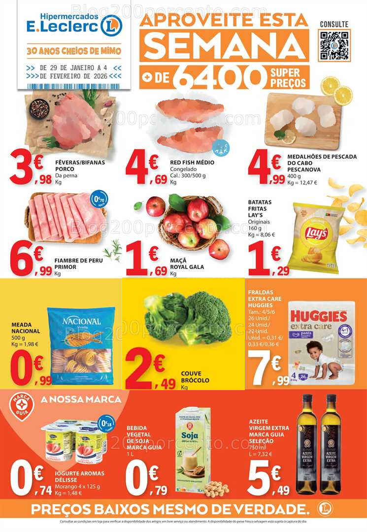Antevisão Folheto E-LECLERC Promoções de 29 janeiro a 4 fevereiro