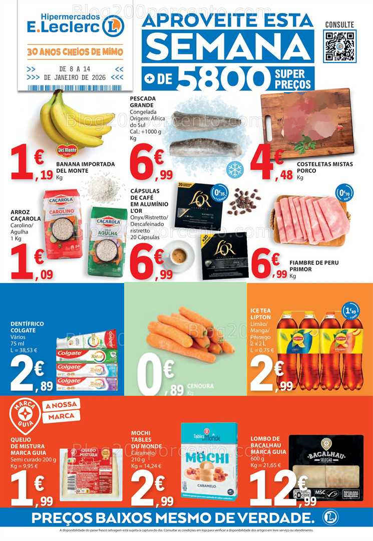 Antevisão Folheto E-LECLERC Promoções de 8 a 14 janeiro
