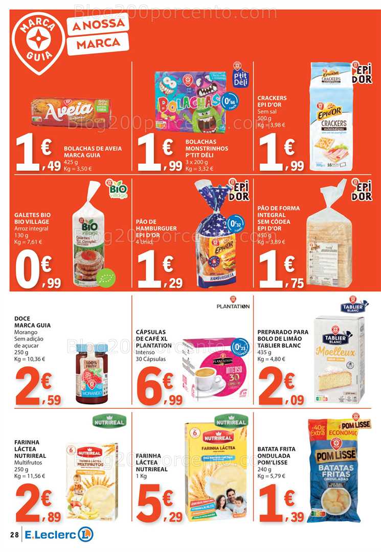 Antevisão Folheto E-LECLERC Promoções de 8 a 14 janeiro