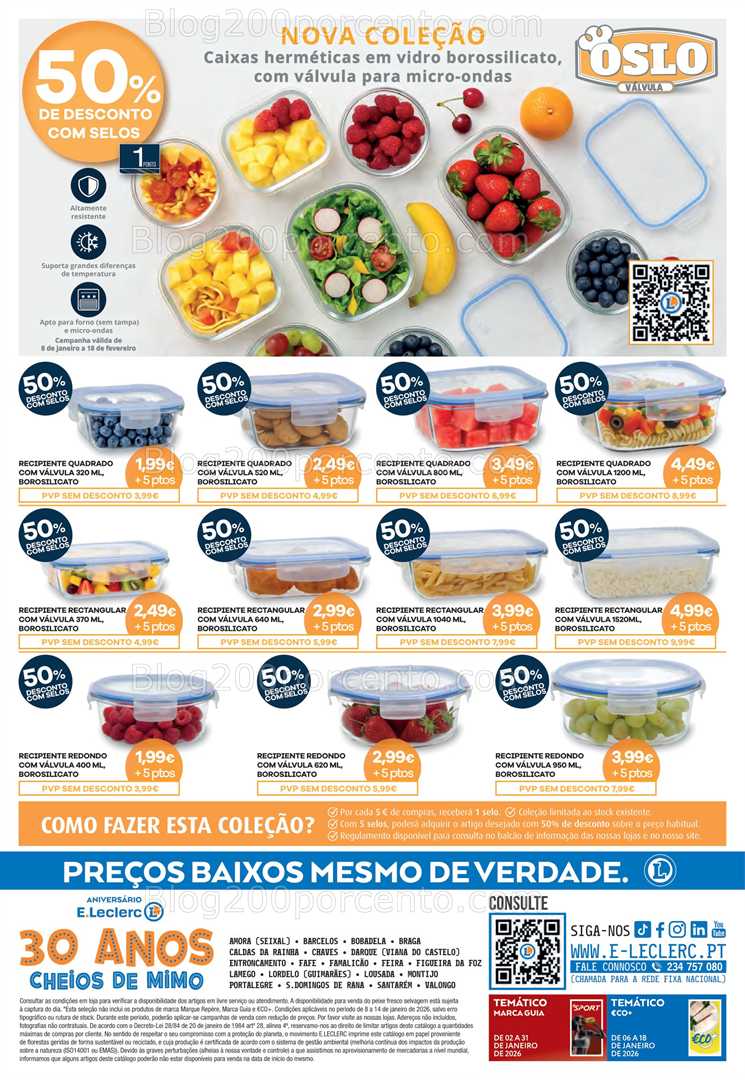 Antevisão Folheto E-LECLERC Promoções de 8 a 14 janeiro