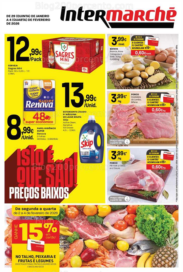 Antevisão Folheto INTERMARCHÉ Contact Promoções de 29 janeiro a 4 fevereiro