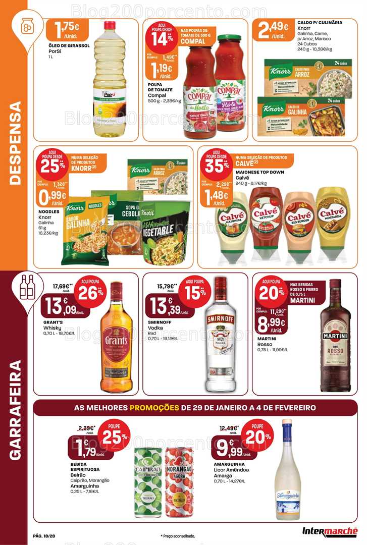 Antevisão Folheto INTERMARCHÉ Contact Promoções de 29 janeiro a 4 fevereiro