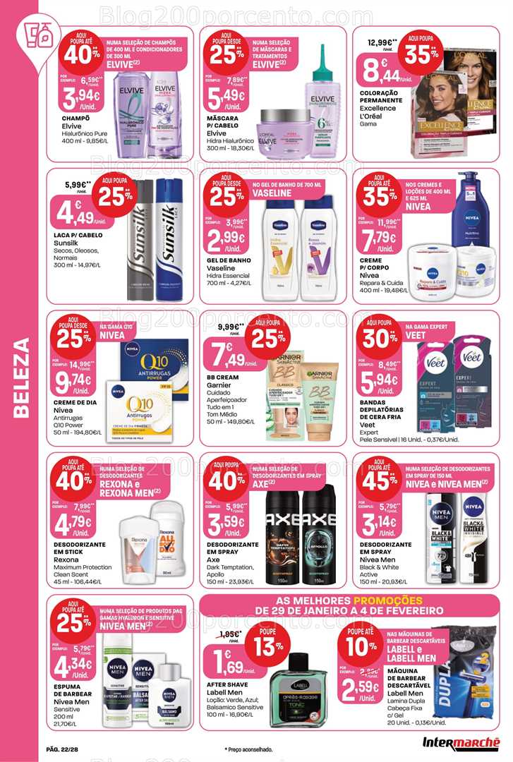 Antevisão Folheto INTERMARCHÉ Contact Promoções de 29 janeiro a 4 fevereiro