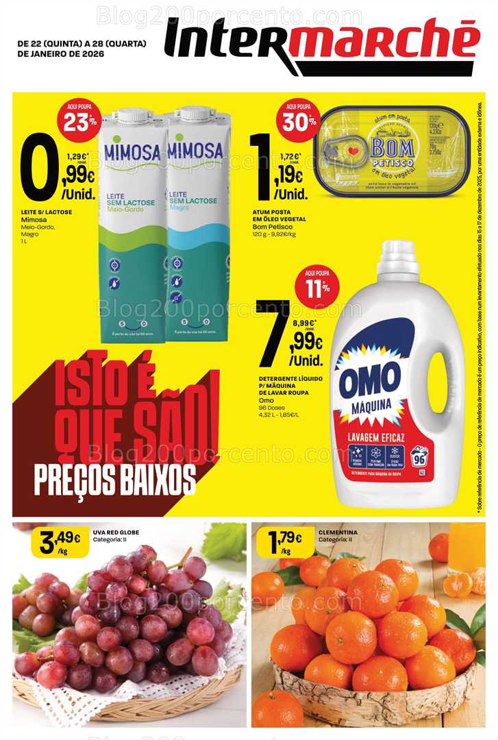 Antevisão Folheto INTERMARCHÉ Mini Promoções de 22 a 28 janeiro