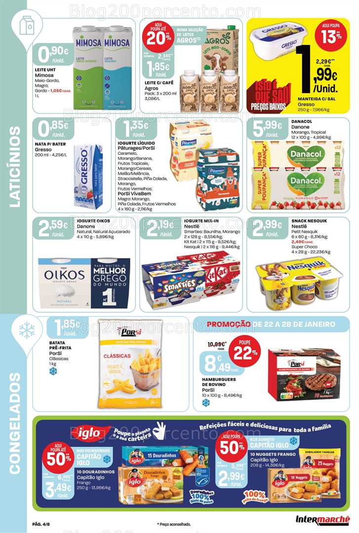 Antevisão Folheto INTERMARCHÉ Mini Promoções de 22 a 28 janeiro