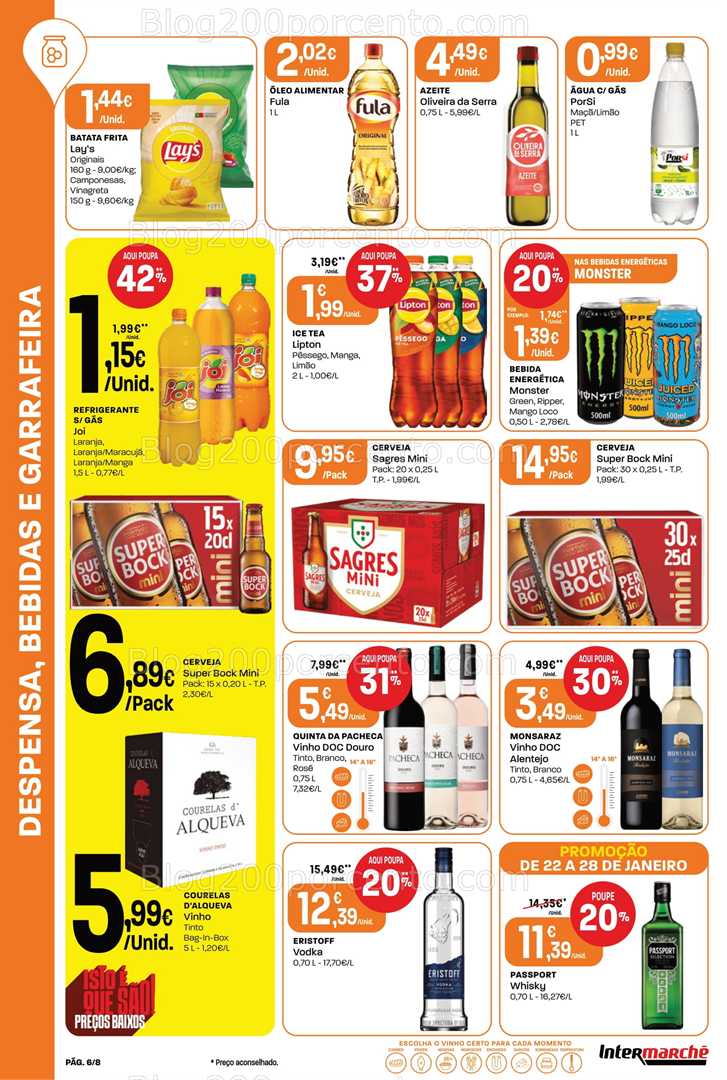 Antevisão Folheto INTERMARCHÉ Mini Promoções de 22 a 28 janeiro