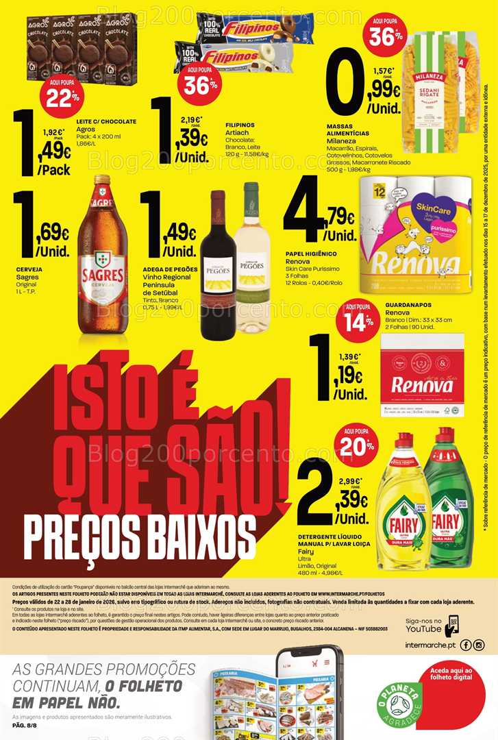 Antevisão Folheto INTERMARCHÉ Mini Promoções de 22 a 28 janeiro