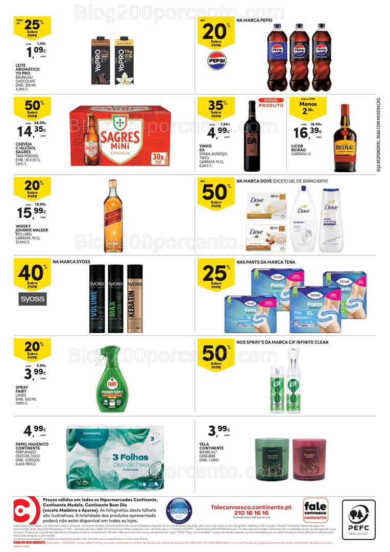 Antevisão Folheto CONTINENTE Promoções Fim de Semana - 23 a 26 janeiro - Edição Digital