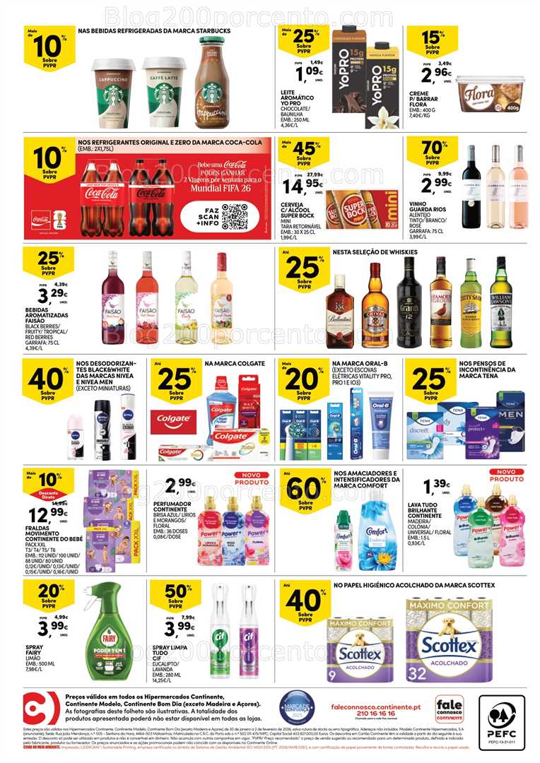 Antevisão Folheto CONTINENTE Promoções Fim de Semana - 30 janeiro a 2 fevereiro - Edição Digital