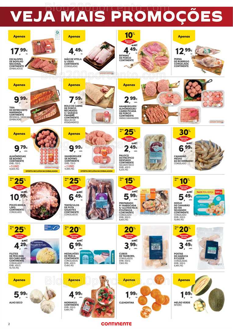 Antevisão Folheto CONTINENTE Promoções de 9 a 12 janeiro