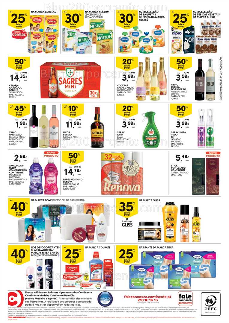 Antevisão Folheto CONTINENTE Promoções de 9 a 12 janeiro