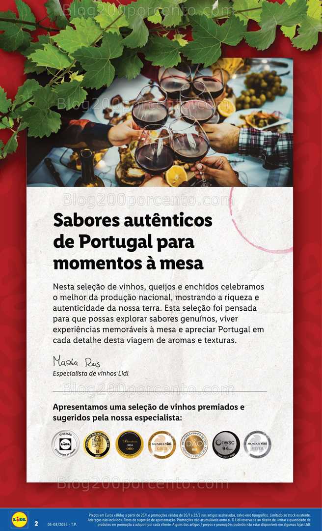 Antevisão Folheto LIDL Especial Sabores da Nossa Terra Promoções de 26 janeiro a 22 fevereiro
