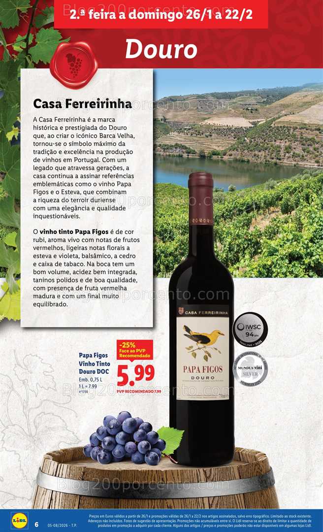 Antevisão Folheto LIDL Especial Sabores da Nossa Terra Promoções de 26 janeiro a 22 fevereiro