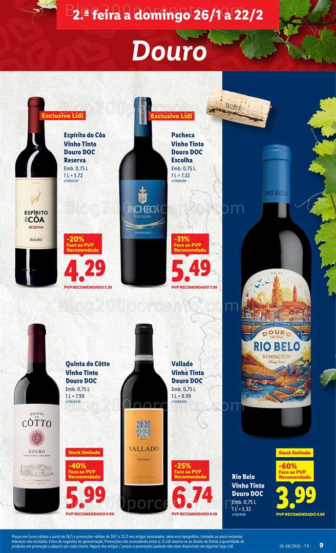 Antevisão Folheto LIDL Especial Sabores da Nossa Terra Promoções de 26 janeiro a 22 fevereiro