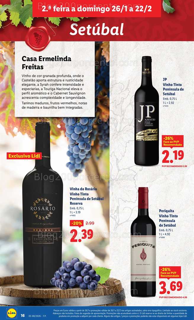 Antevisão Folheto LIDL Especial Sabores da Nossa Terra Promoções de 26 janeiro a 22 fevereiro