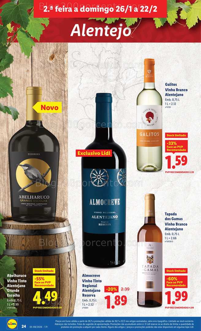 Antevisão Folheto LIDL Especial Sabores da Nossa Terra Promoções de 26 janeiro a 22 fevereiro