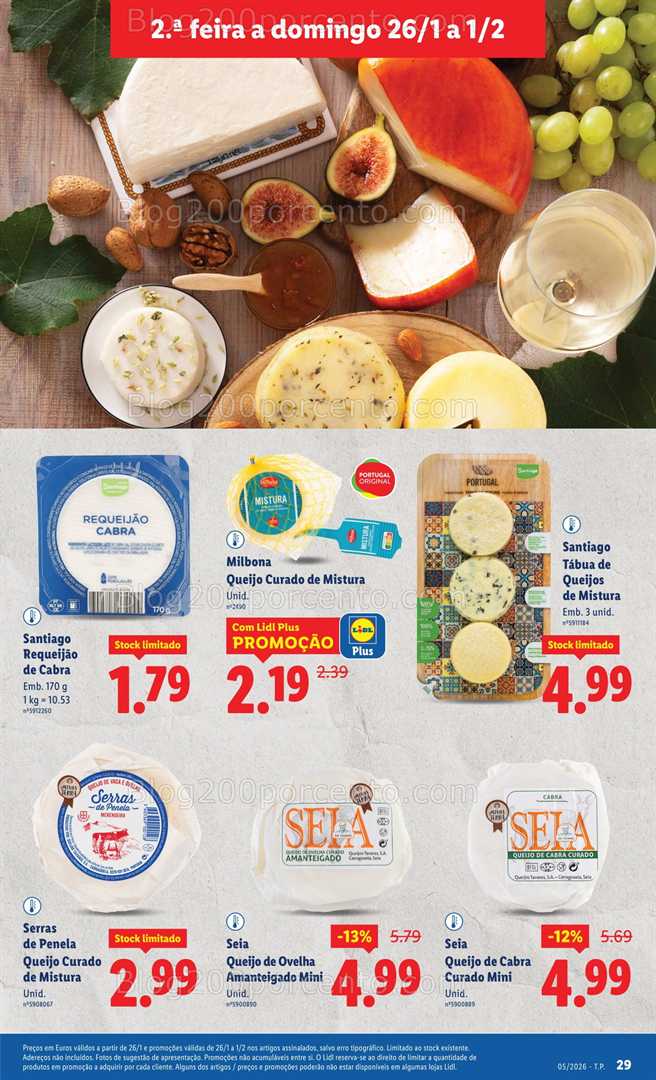 Antevisão Folheto LIDL Especial Sabores da Nossa Terra Promoções de 26 janeiro a 22 fevereiro