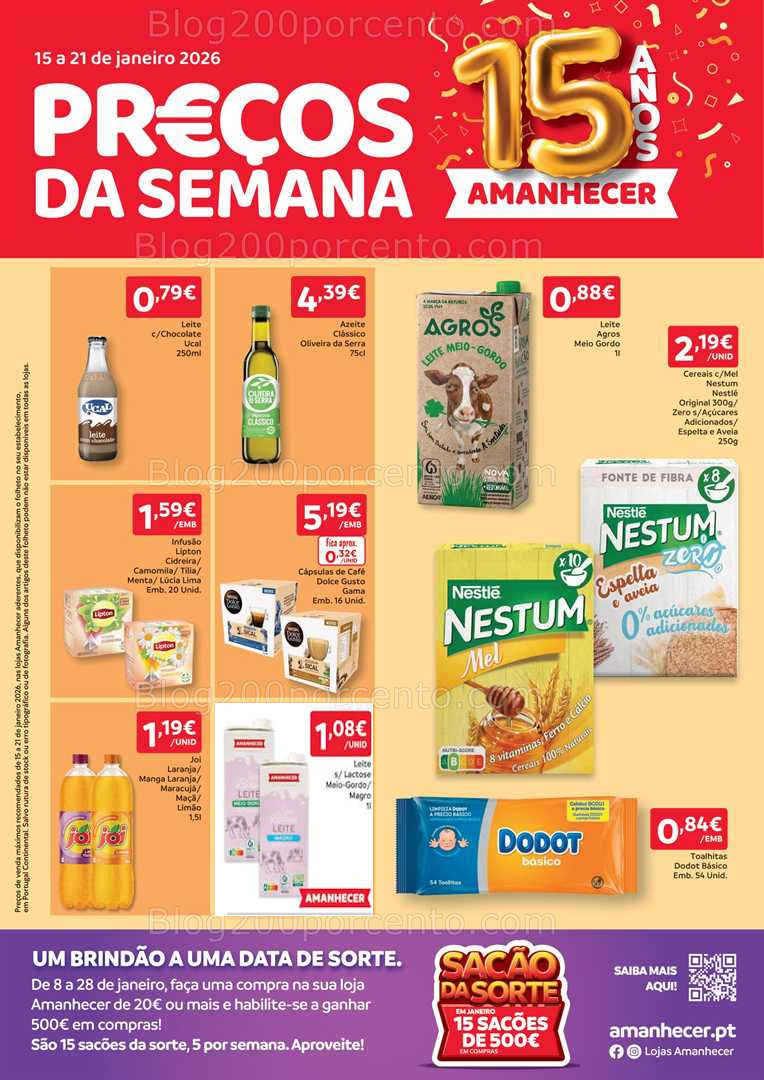 Antevisão Folheto AMANHECER Promoções de 15 a 21 janeiro