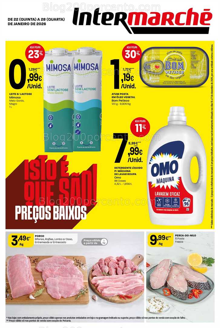 Antevisão Folheto INTERMARCHÉ Contact Promoções de 22 a 28 janeiro